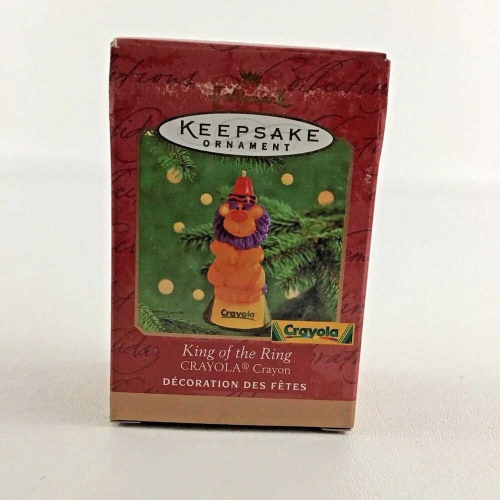 Hallmark Keepsake Ornament Crayola Crayon King Of The Ring Lion New Vintage 2000